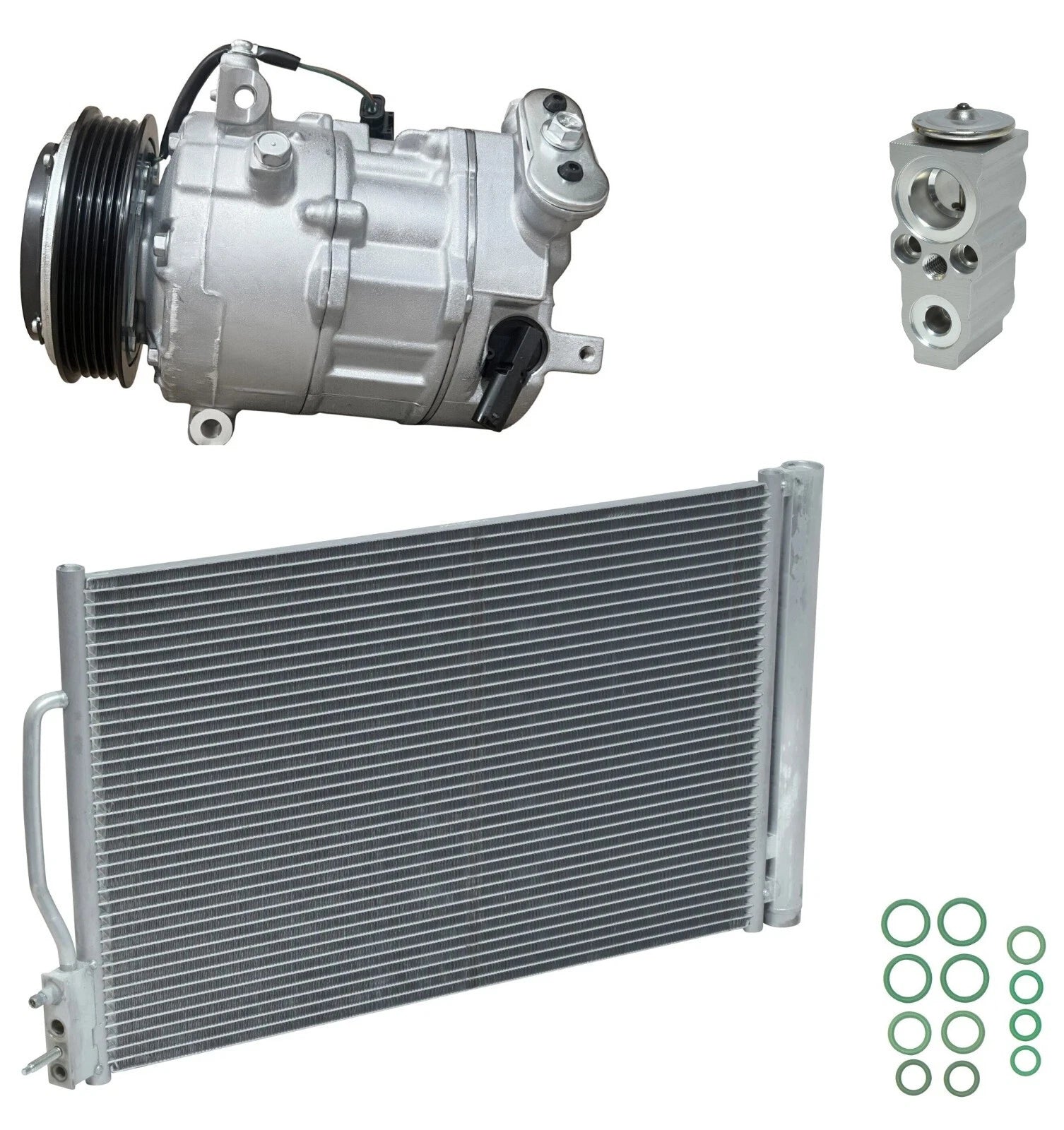 AC Compressor Kit with Condenser Replacement for Chevrolet Malibu (2019–2019)