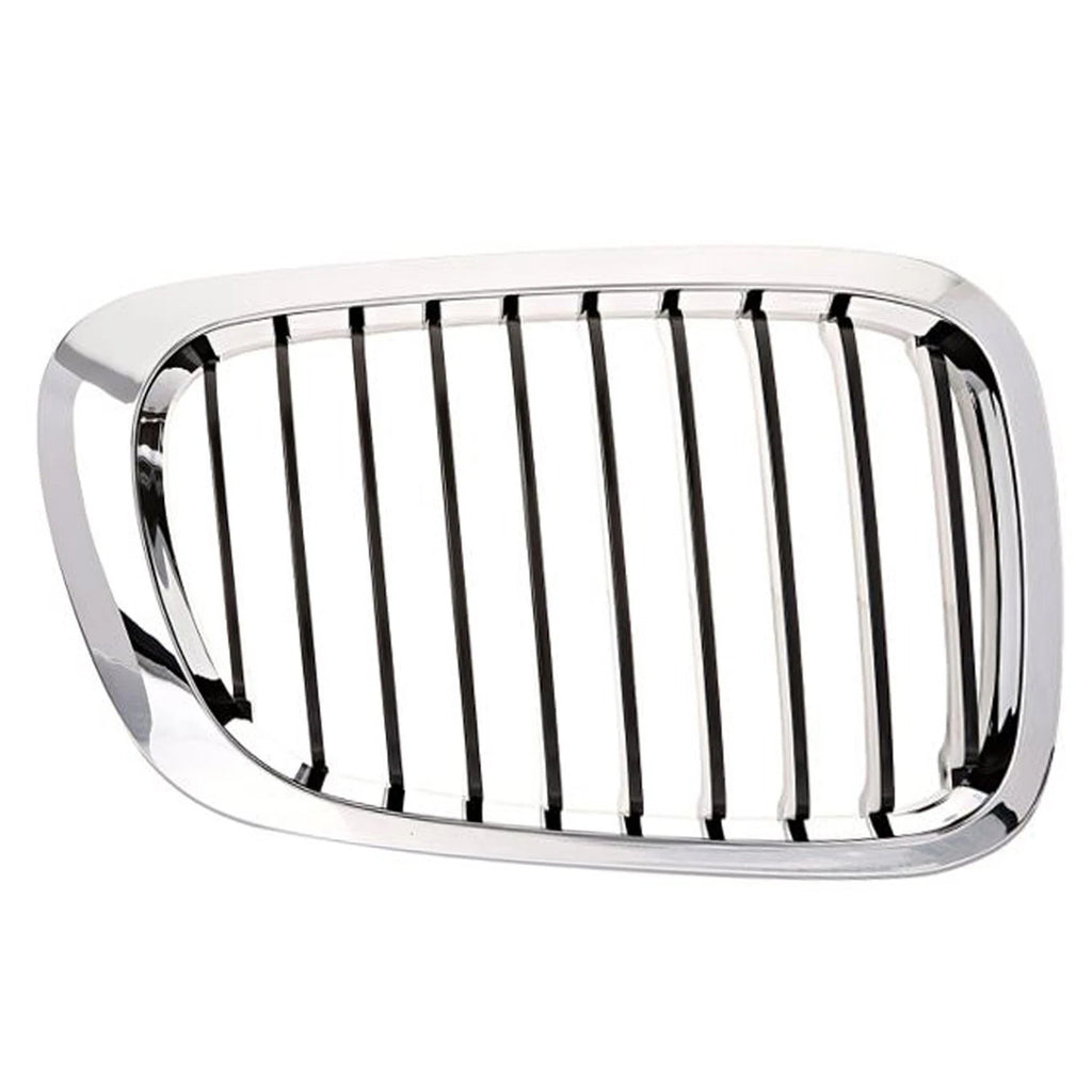 Replacement Passenger Side Grille Black Chrome Plastic for compatible vehicles