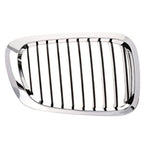 Replacement Passenger Side Grille Black Chrome Plastic for compatible vehicles