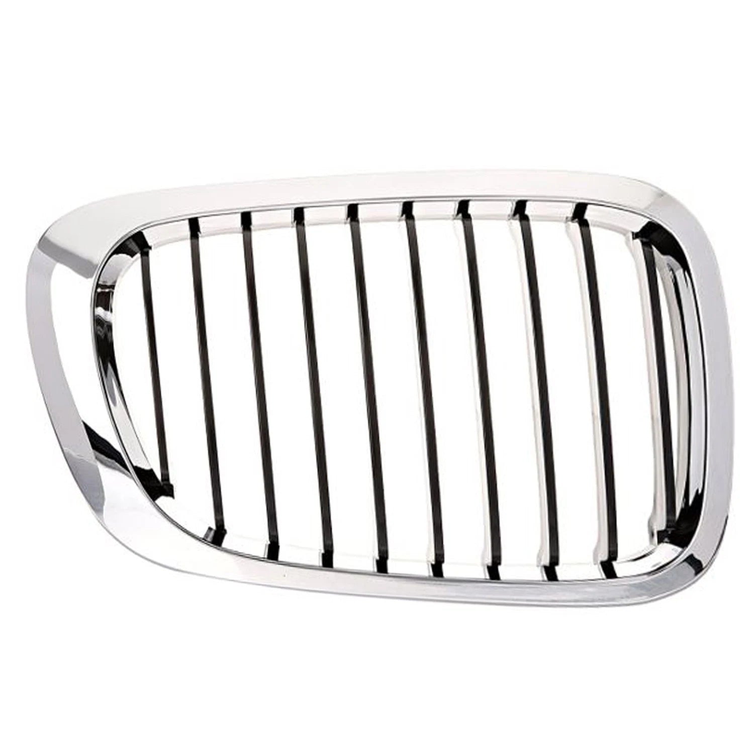 Replacement Passenger Side Grille Black Chrome Plastic for compatible vehicles