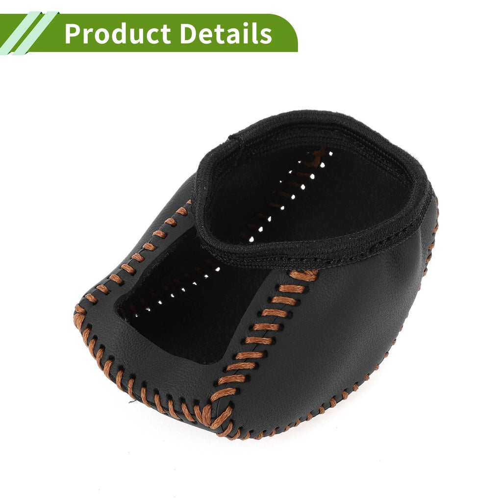 Gear Shift Knob Cover for Toyota RAV4 (2019–2024) Black Brown Faux Leather