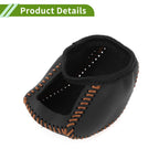 Gear Shift Knob Cover for Toyota RAV4 (2019–2024) Black Brown Faux Leather
