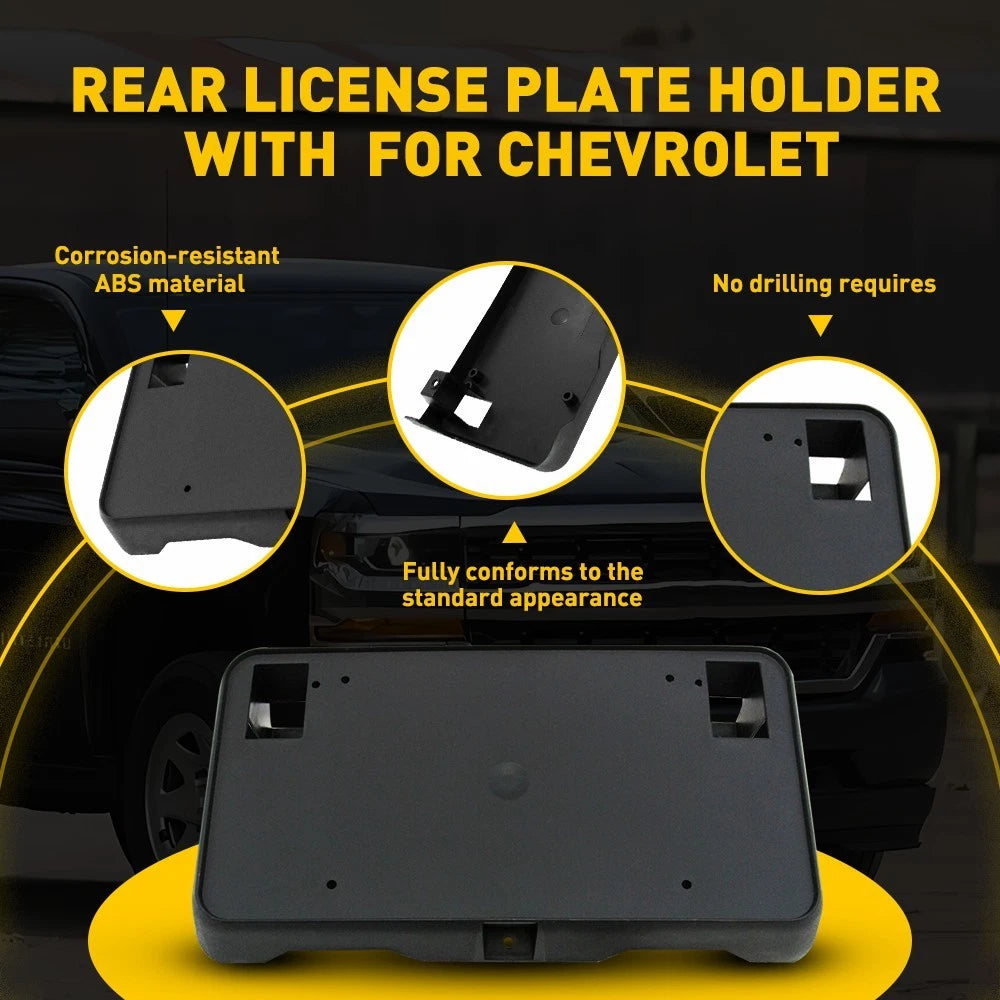 License Plate Bracket Holder for Chevy Silverado 1500 (2016–2018)