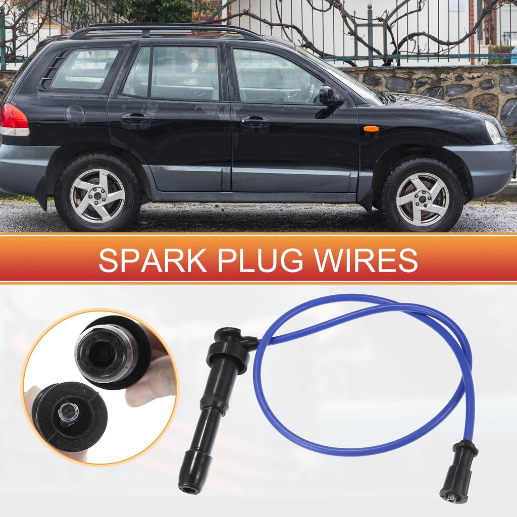 3pcs Spark Plug Wire Ignition Coil Cable No. 2750139A70 for Hyundai Santa Fe (2003)