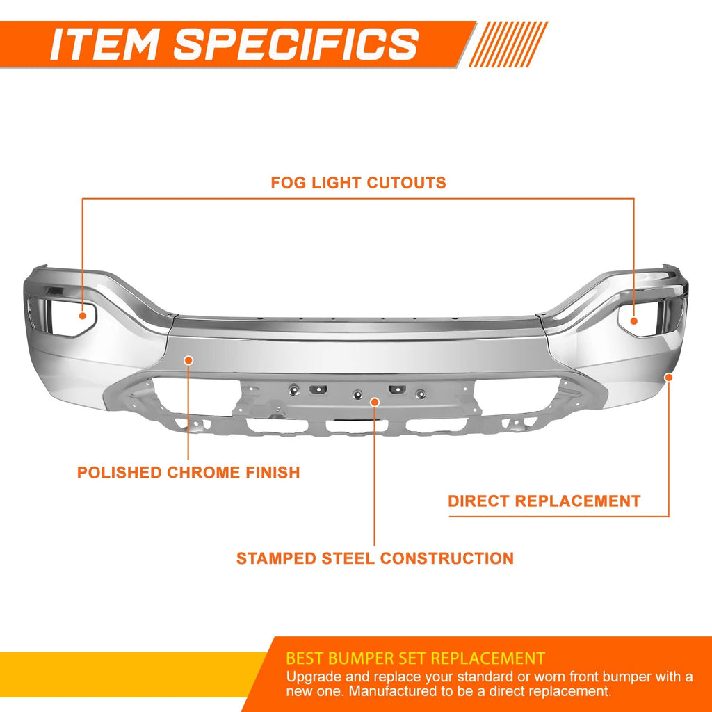 Front Bumper Face Bar for GMC Sierra 1500 Limited (2016–2019)