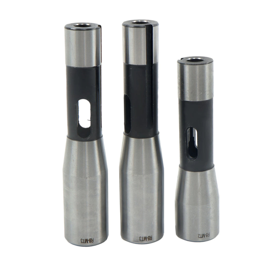 3Pcs R8 Shank Sleeve Set for Bridgeport MT1 MT2 MT3
