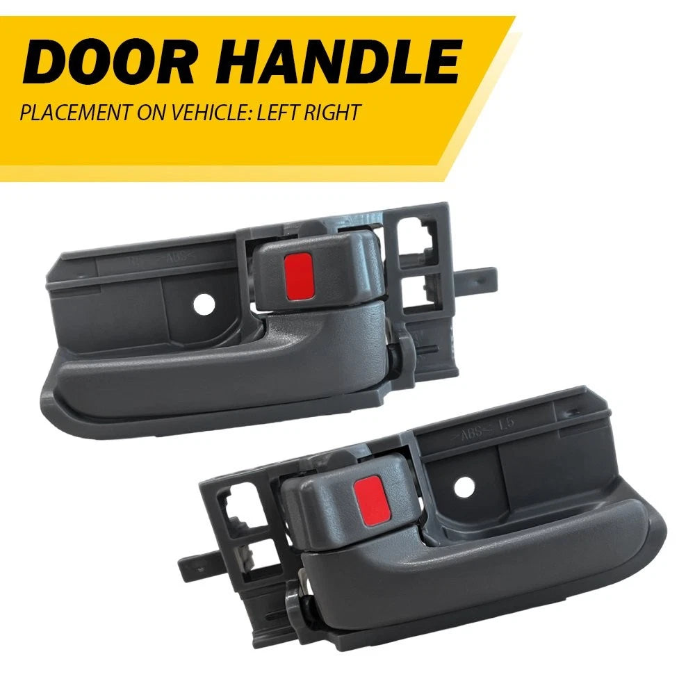 Pair LH & RH Interior Door Handle Gray for Toyota Corolla Matrix Tacoma (2003–2015)