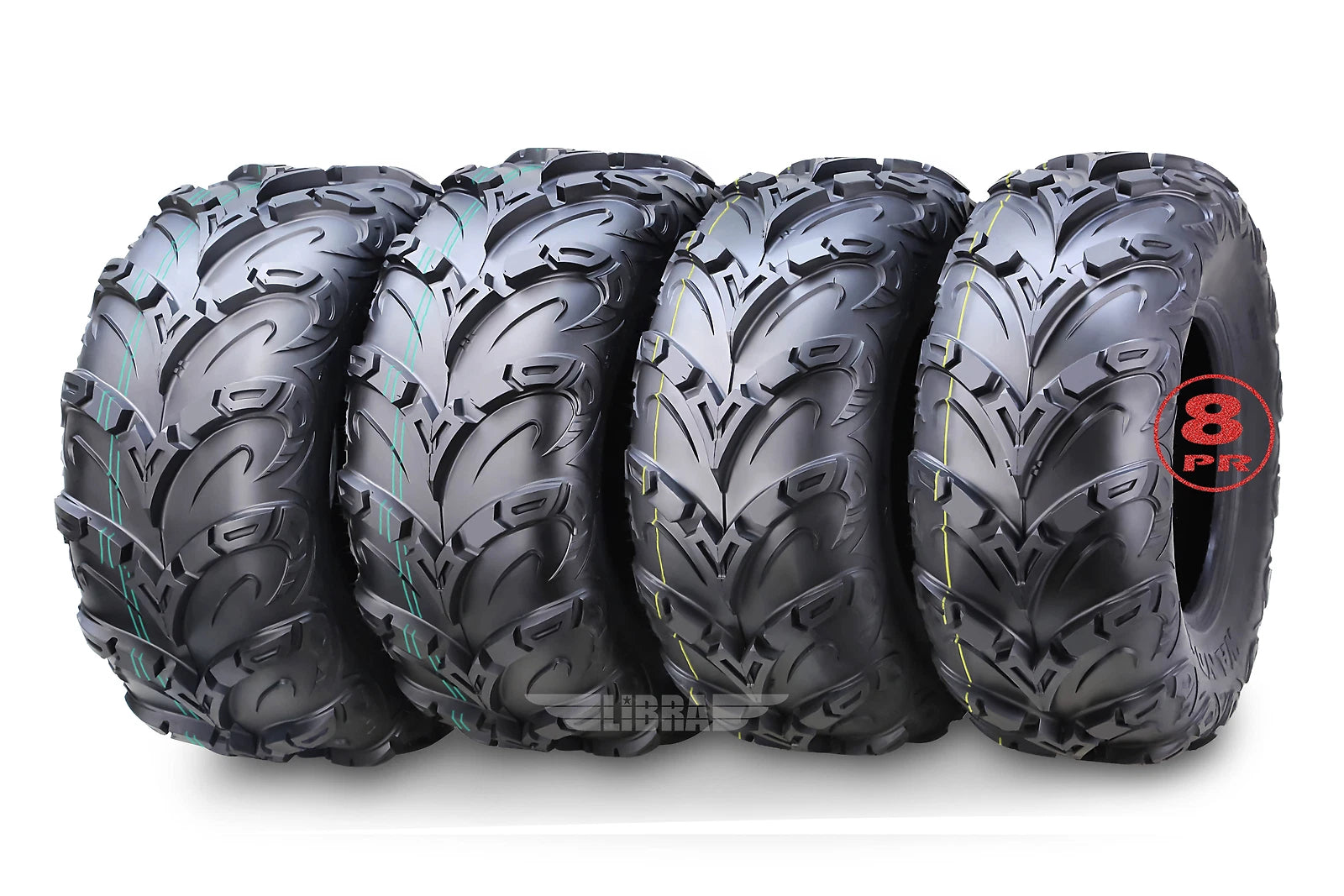Set of 4 Wanda ATV Tires 24x8-12 24x9-11 for Honda Fourtrax Rancher (2000–2006)