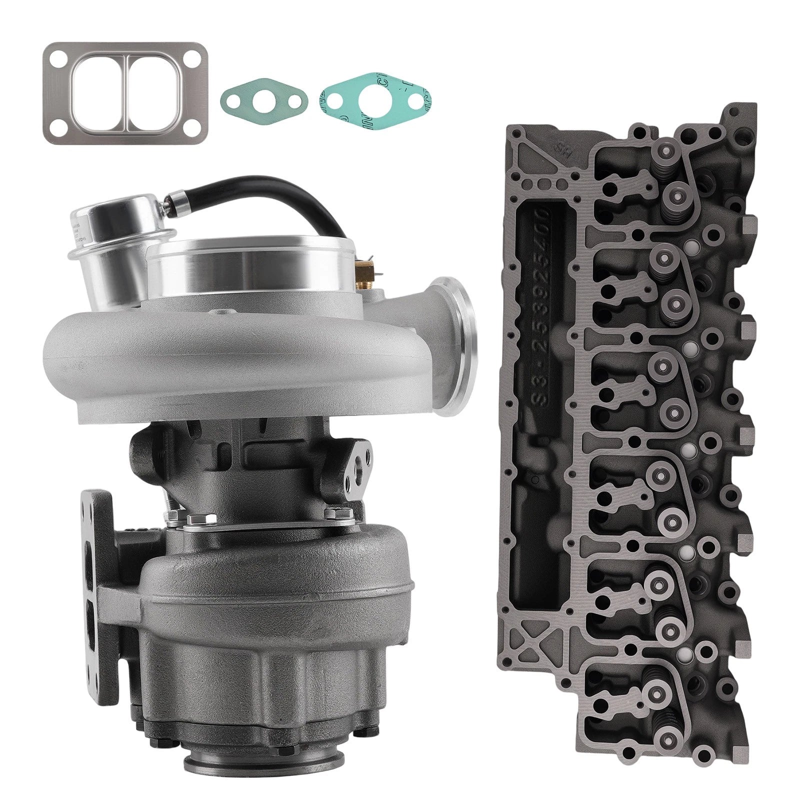Complete Cylinder Head + HX35W Turbo 3802946 for Dodge Ram 5.9L Diesel (1998)