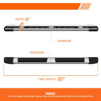 Set of 2 Side Step Nerf Bars for Dodge Ram 1500-3500 Quad Cab (2009–2024)
