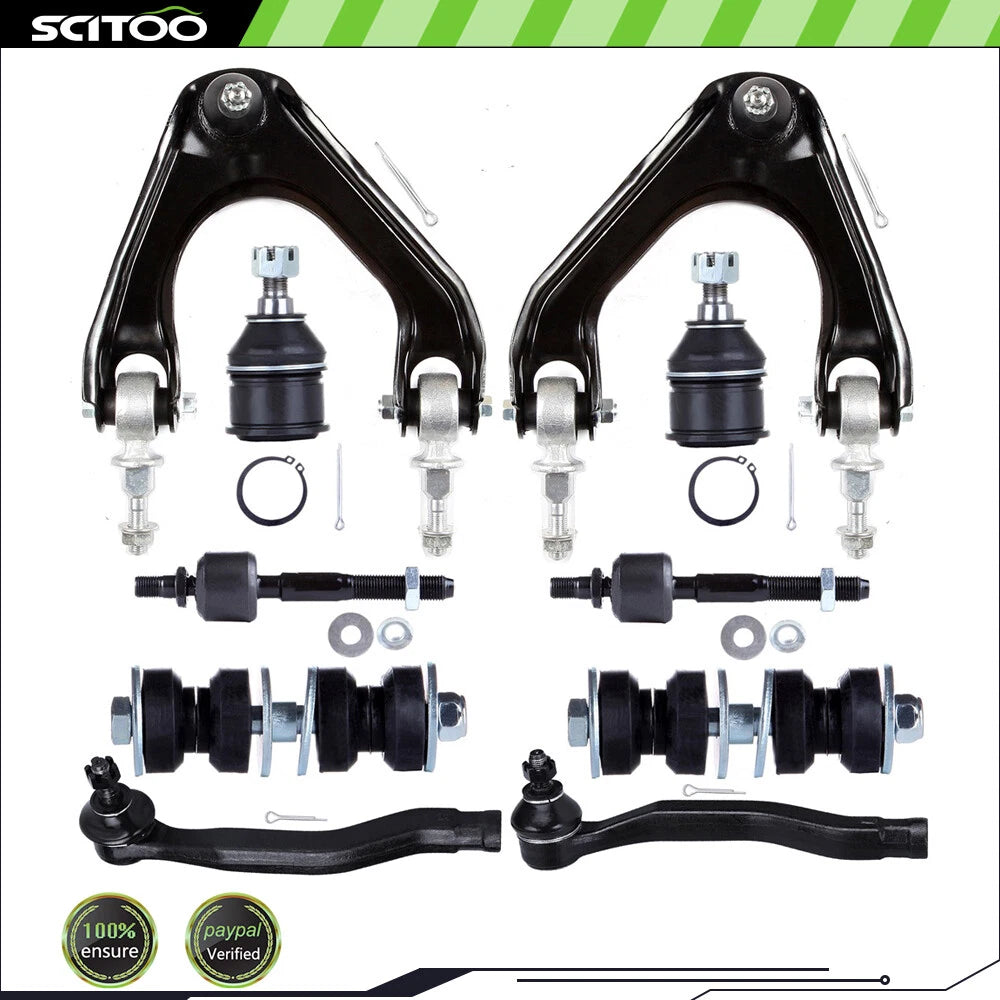 10PC Front Suspension Kit for Honda Accord (1990–1993) - Control Arm, Tie Rod End