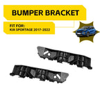 Set of 2 Black Front Bumper Brackets for Kia Sportage (2017–2022) KI1033116 KI1032116 LH RH