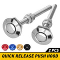 Set of 2 Quick Release Hood Pins for Universal Vehicles 