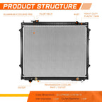 OE Aluminum Core Radiator for Toyota Tacoma (1995–2004) DPI-1774