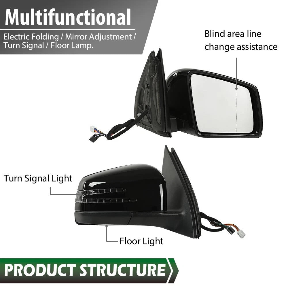Right Passenger Side Mirror for Mercedes-Benz ML350 GLE350 (2015–2019)