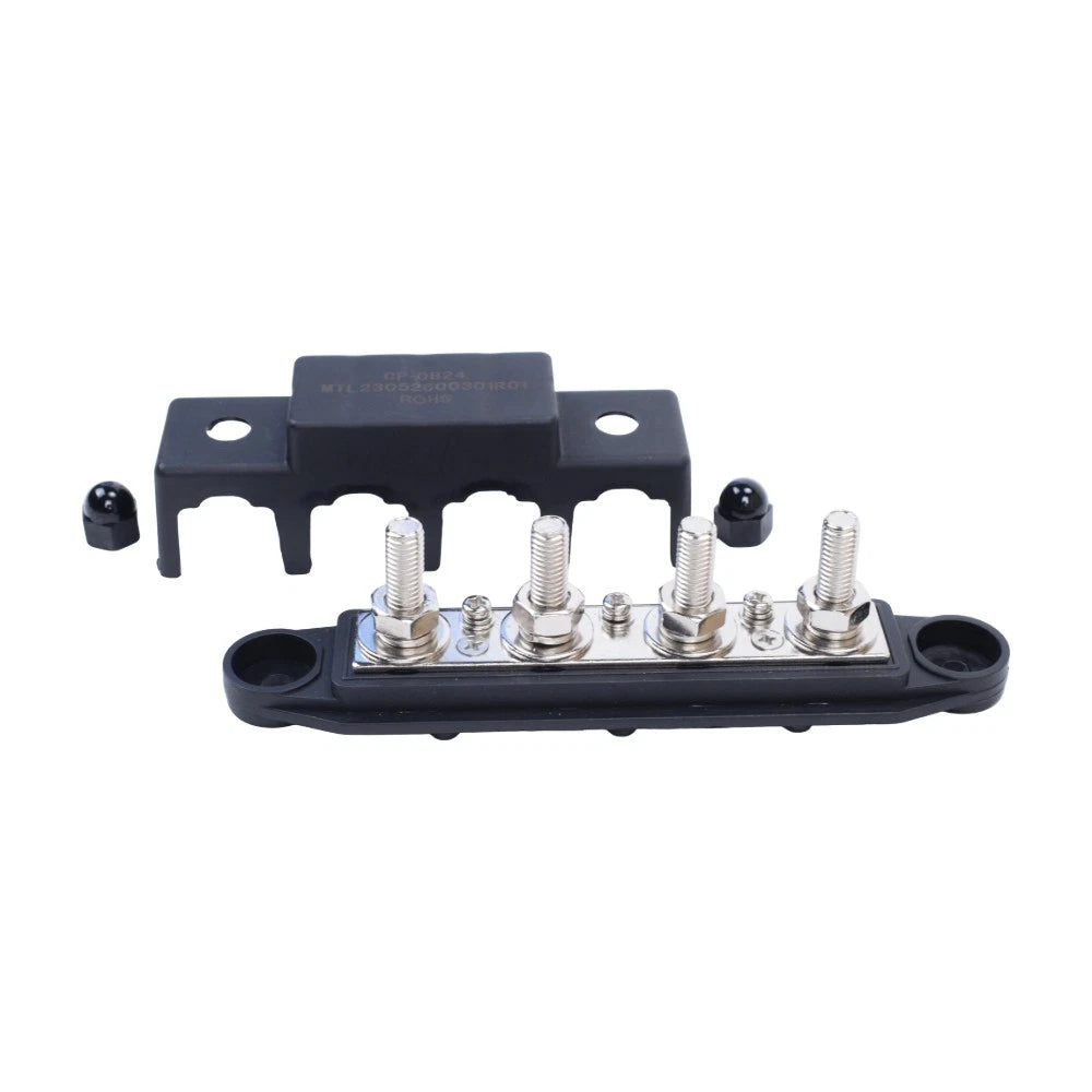 Power Distribution Busbar with Cover for Universal Applications (5/16")