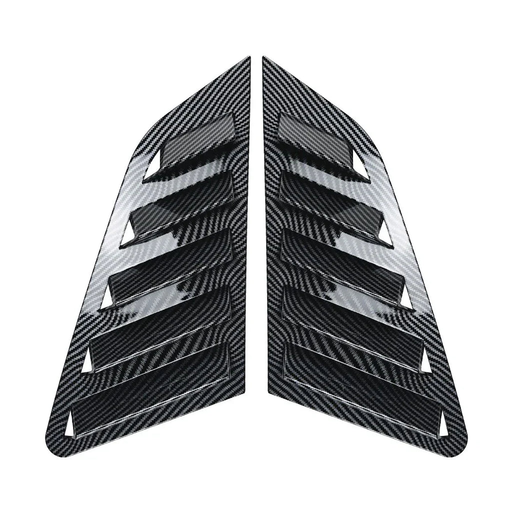 Carbon Look Quarter Rear Window Louvers for Audi A3 S3 Sportback (2021–2024)