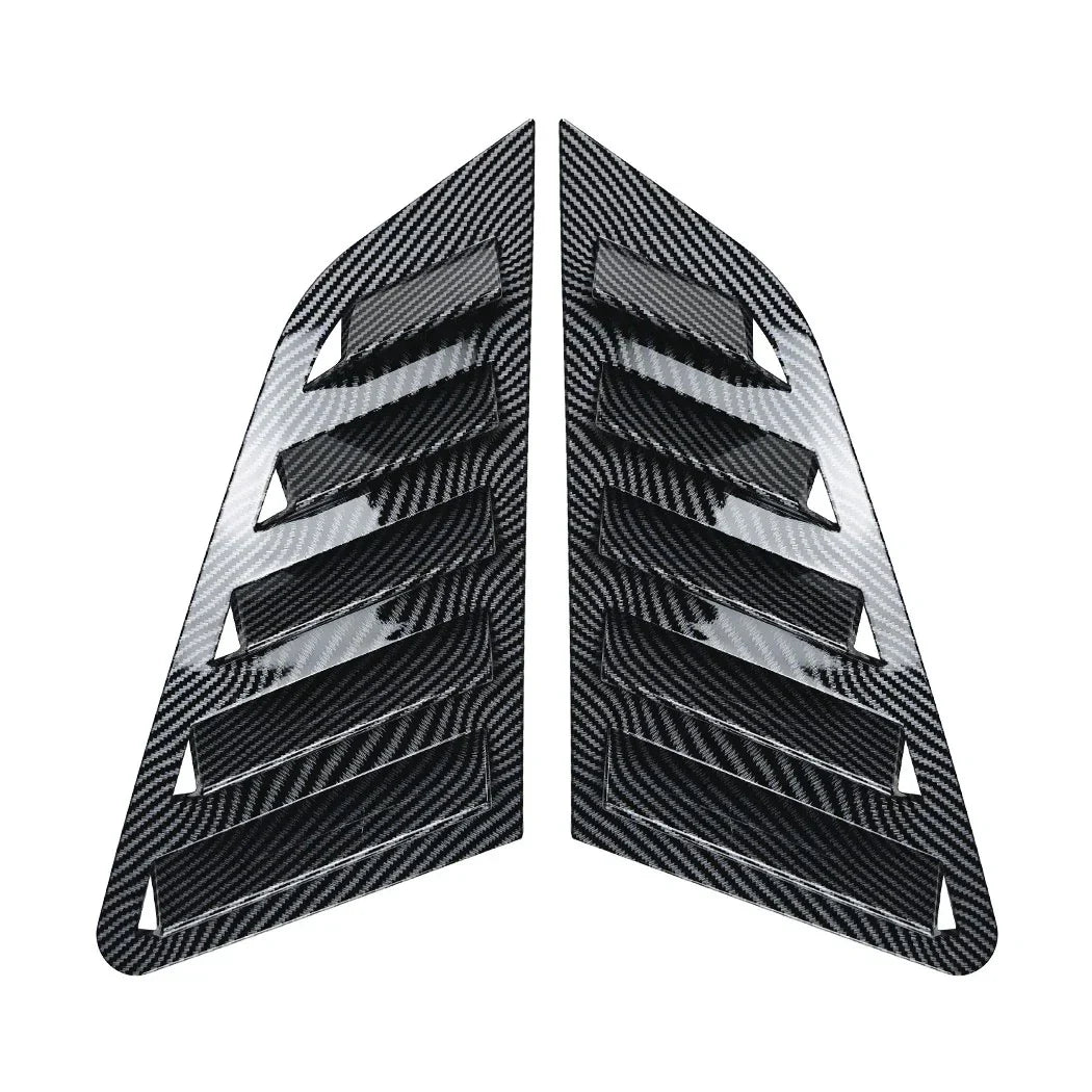 Carbon Look Quarter Rear Window Louvers for Audi A3 S3 Sportback (2021–2024)