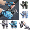 Anti-slip Fingerless Fishing Gloves - Sun Protection, Ice Silk Material