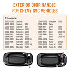 Exterior Door Handle Front Left & Right for Chevrolet Escalade (2007-2013)