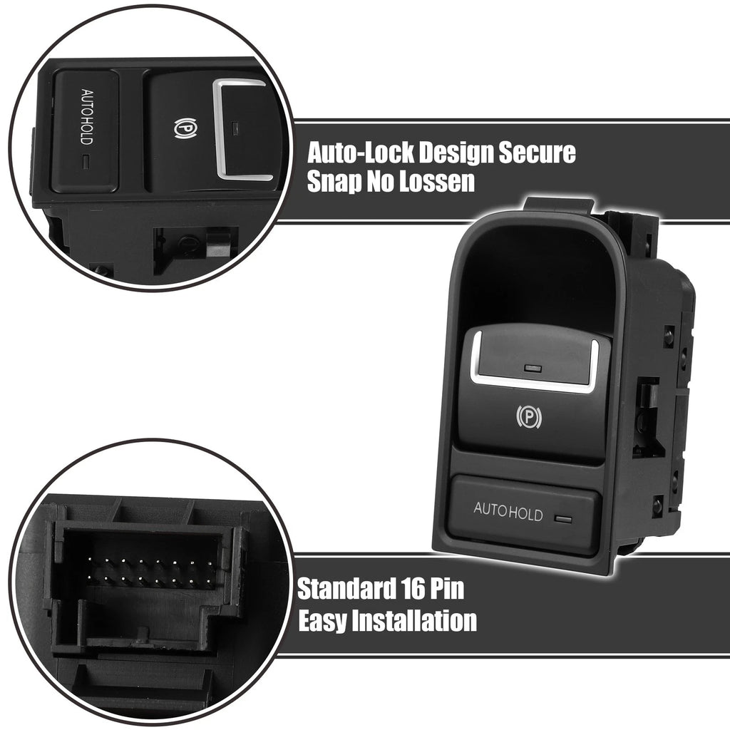 Hand Brake Button Parking Switch No.5N0927225A for Volkswagen Tiguan (2009–2018)