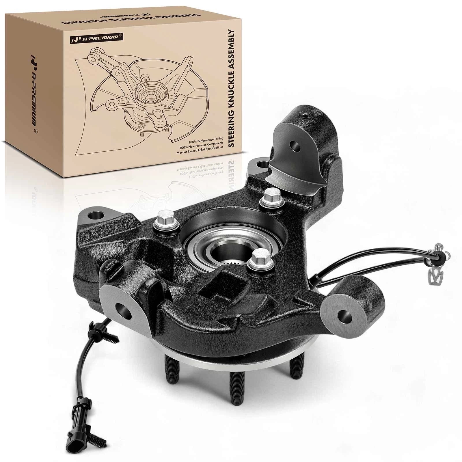 Front Left Steering Knuckle & Hub Bearing for Chevrolet Silverado 1500 (2007–2018)