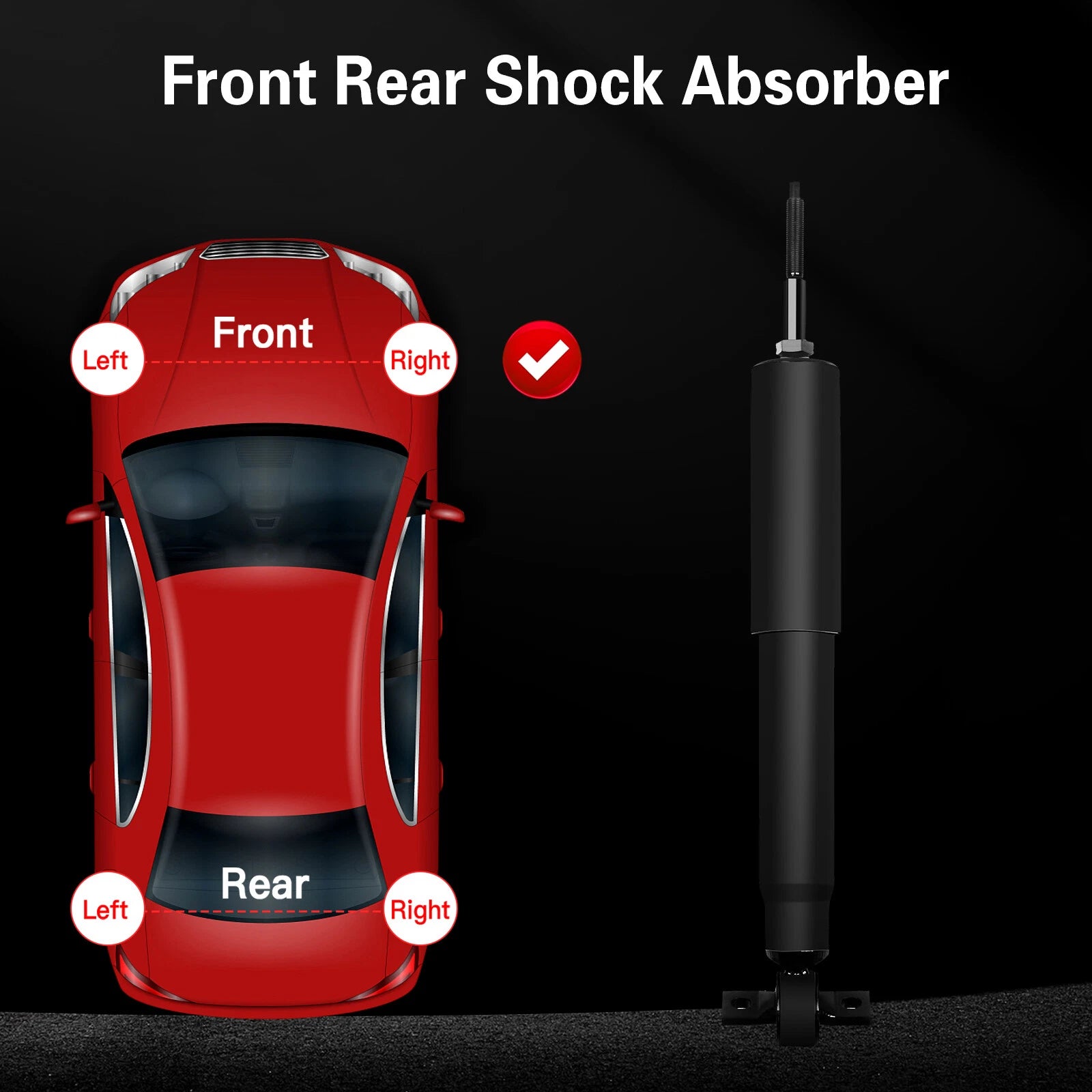 Set of 2 Front Shocks Struts for Ford Expedition F150 F250