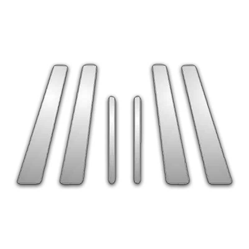 6Pc Chrome Pillar Post Covers for 03-09 Mercedes E Class - P4203