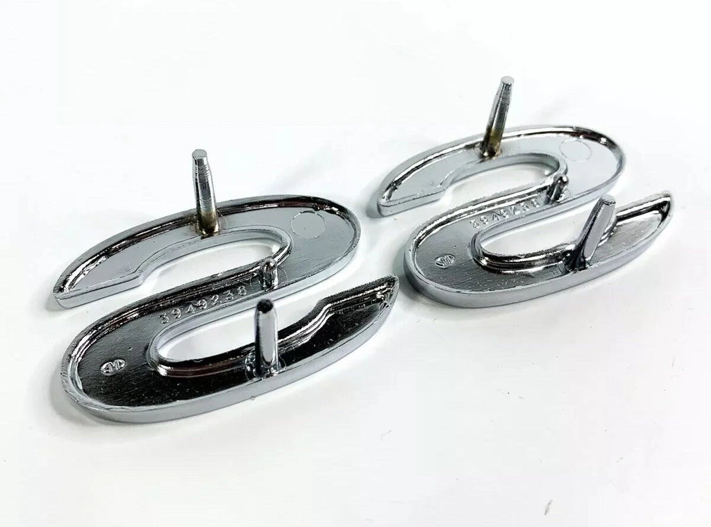 Fender Emblem Chrome Black Replacement for 1969–1972 Chevrolet El Camino
