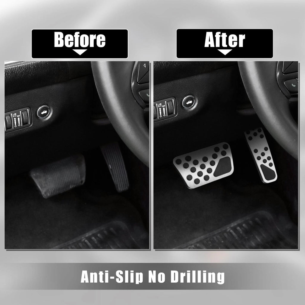 Brake and Gas Accelerator Pedal Covers Kit for Dodge Chrysler 