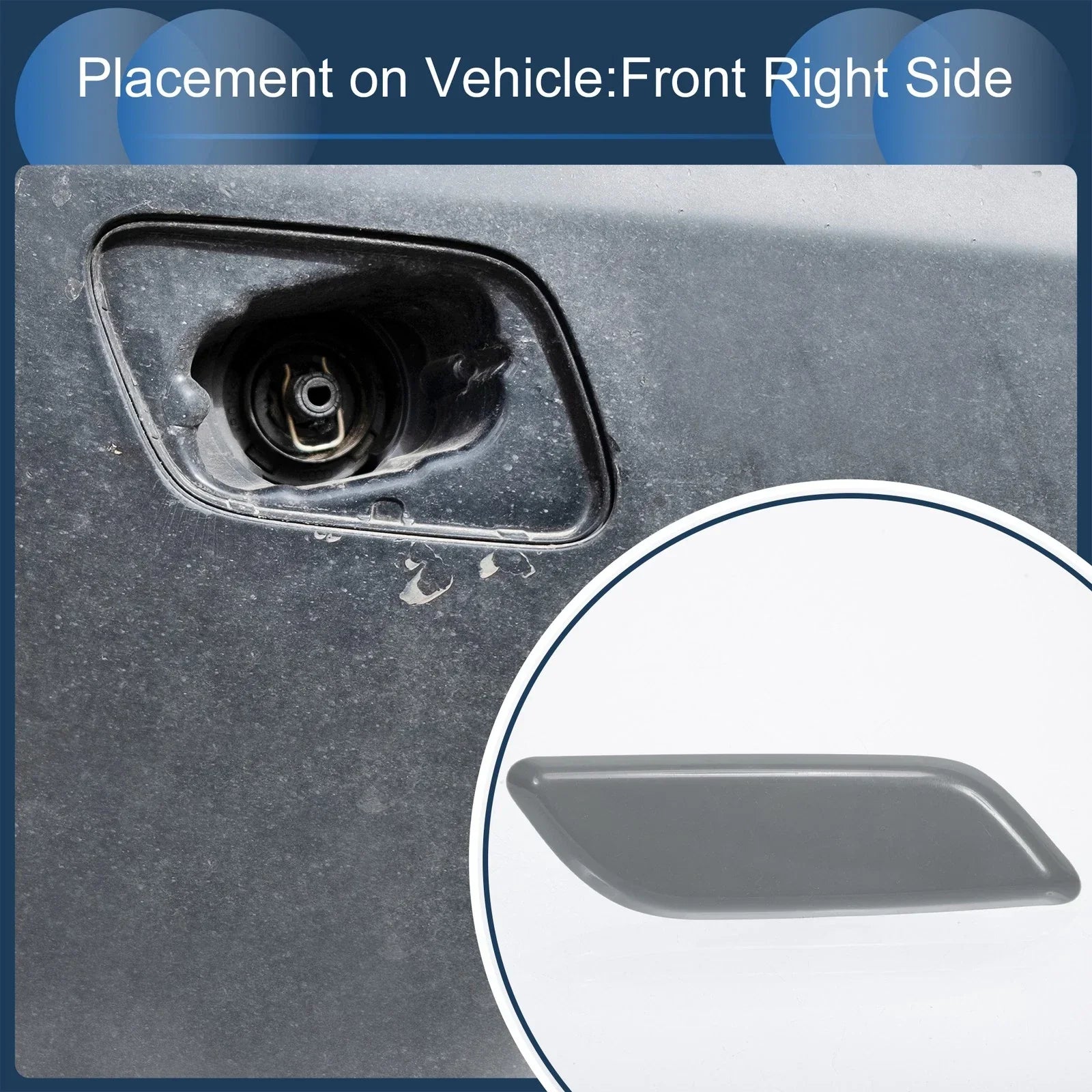 Front Right Washer Nozzle Cover for Honda Accord VIII 2011-2013 (1 x)