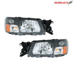 Headlight Assembly for Subaru Forester (2003–2004) Halogen Black Housing