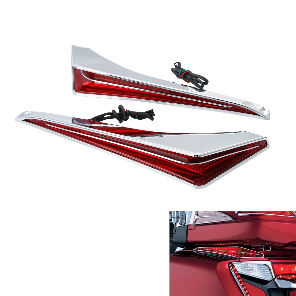Fender Tip Accent Vertical Under Brake Turn Light for Honda GL1800 F6B (2012–2017)