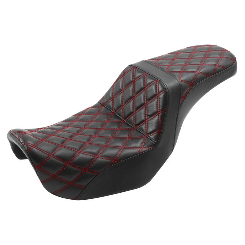 Breathable Driver Passenger Seat for Harley Dyna Low Rider Fat Bob (2006–2017)