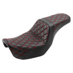 Breathable Driver Passenger Seat for Harley Dyna Low Rider Fat Bob (2006–2017)