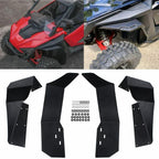Black Fender Flares Mud Flaps for Polaris RZR-S 1000, RZR S 900 (2015-2017)