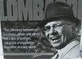 Vintage Replica Tin Metal Sign Vince Lombardi Football Coach Poster 1727