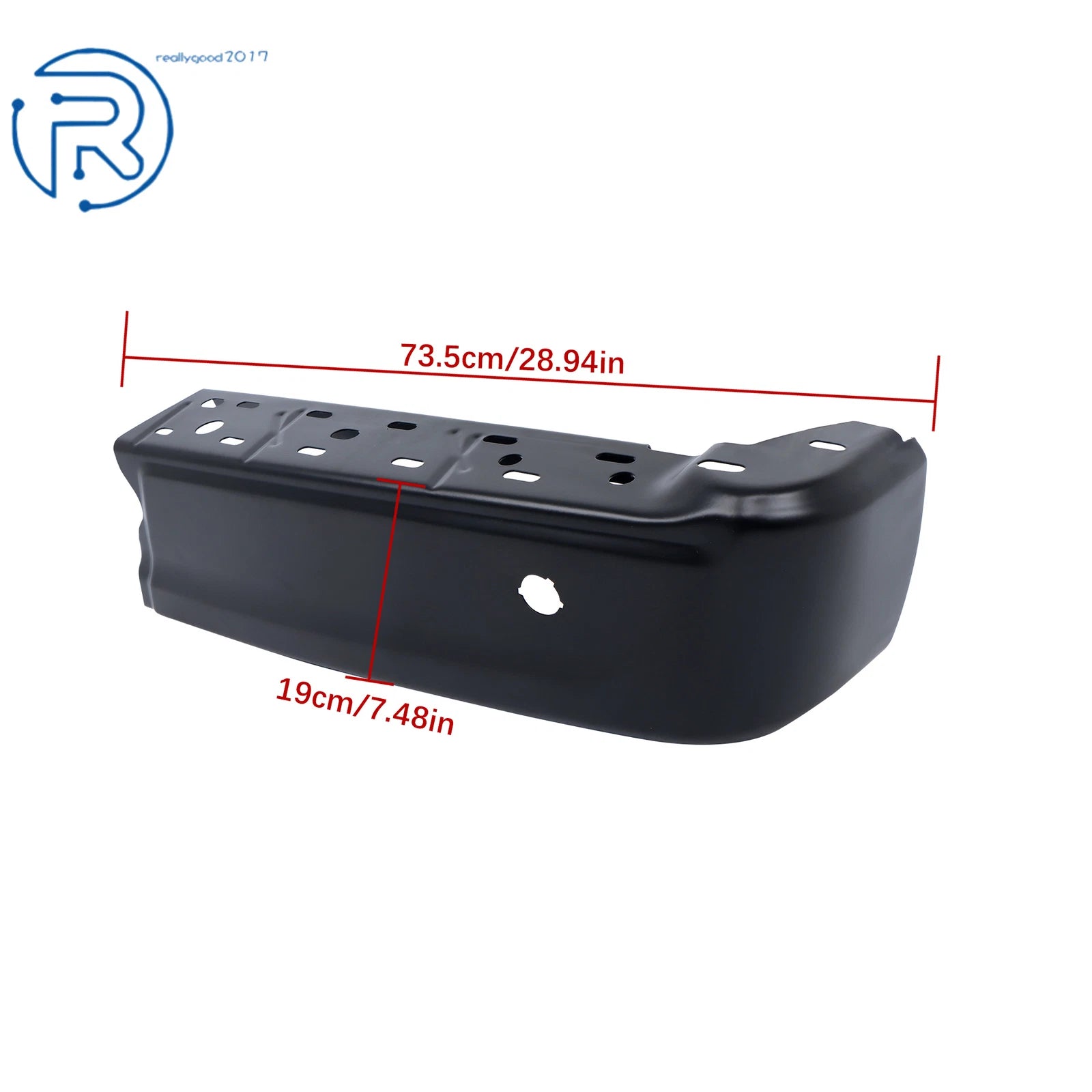 Right Rear Bumper End for Ford F-150 (2021–2023) - Paintable, Park Assist