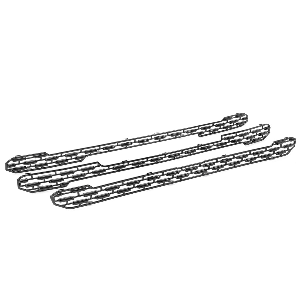 Glossy Black Grille Insert Mesh Grill Overlay for GMC Sierra 1500 SLT (2019-2022)