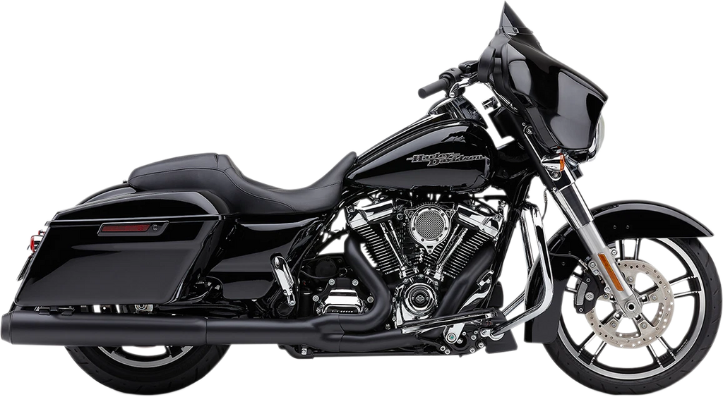 Cobra Powr-Flo 2:1 Black Exhaust for Harley Touring Road Glide Street Glide (2017–2022)