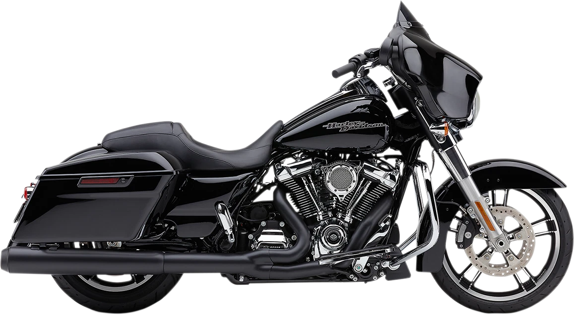 Cobra Powr-Flo 2:1 Black Exhaust for Harley Touring Road Glide Street Glide (2017–2022)