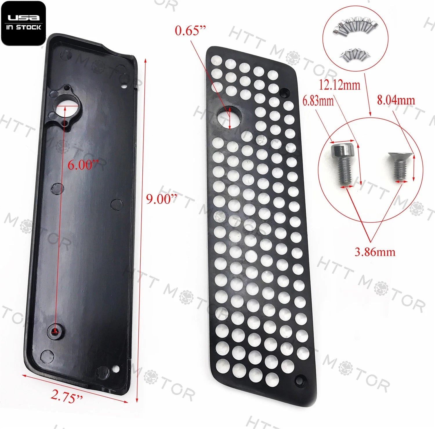 Saddlebag Latch Cover for Harley Touring (1993–2013) - CNC Plated Black