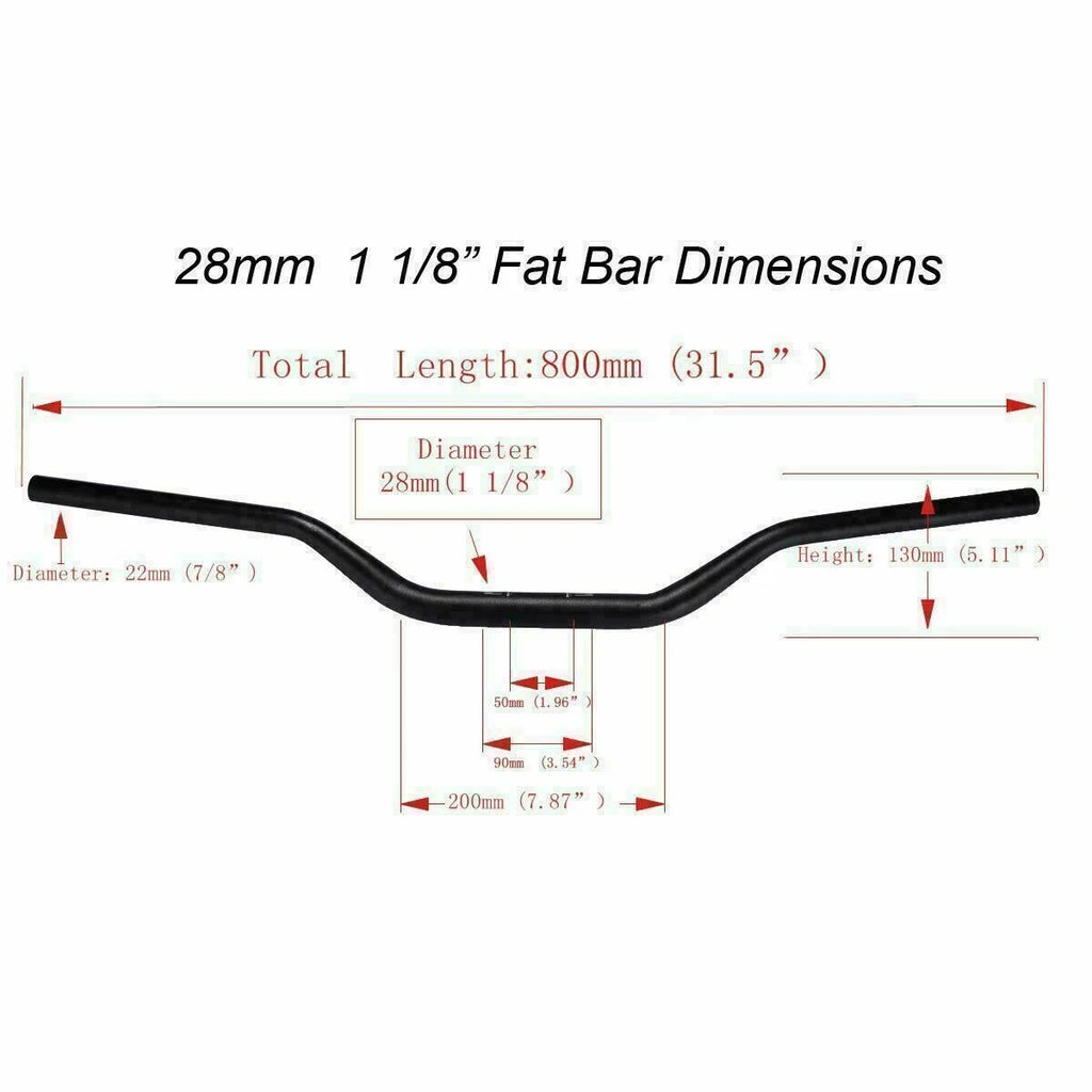 Fat Handlebar for Honda Motorbike (1 1/8" Taper)