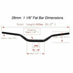 Fat Handlebar for Honda Motorbike (1 1/8" Taper)