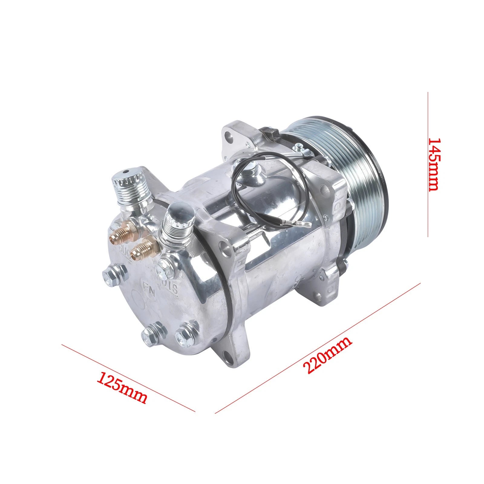 A/C Compressor with Clutch for Sanden 508 Style Vehicles