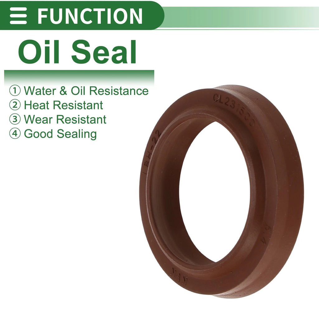 Set of 5 Oil Seal Rotary Shaft Seal FKM Rubber 22x30x4.5mm