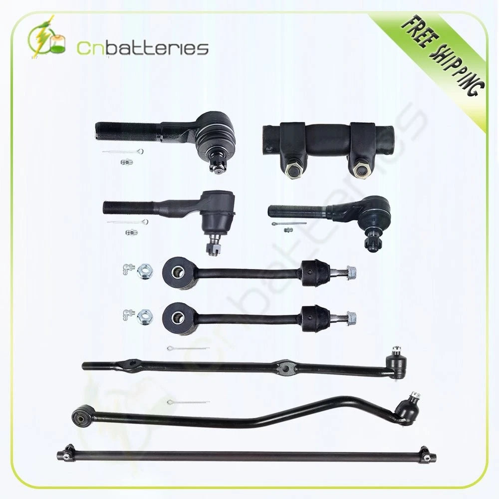 Set of 9 Front Steering Tie Rods Sway Bar Kit for Jeep Wrangler (1997–2006)