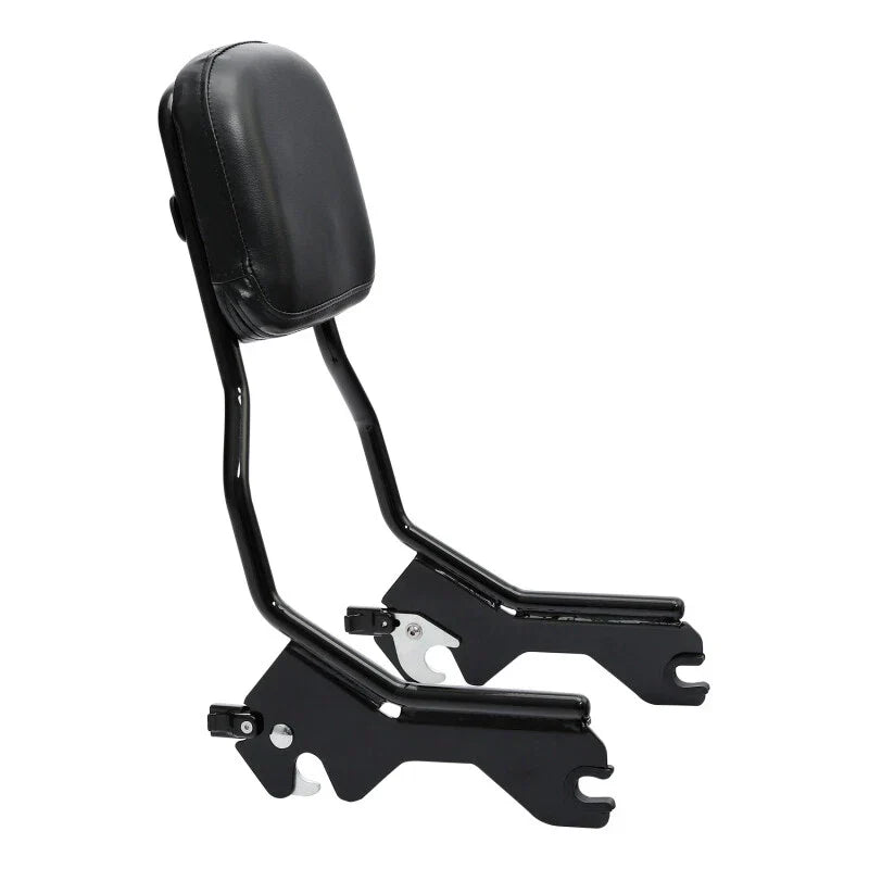 Black Sissy Bar Backrest Pad for Harley Softail Low Rider FXLR FLSB (2018-2025)