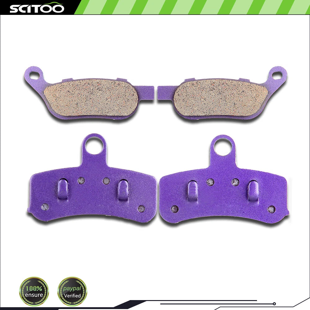 Set of 2 Carbon Fiber Brake Pads for Harley Dyna Super Glide FXD (2008–2010)