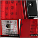 Driver Side LED Taillight for Cadillac Escalade ESV (2007–2014) - Chrome Housing